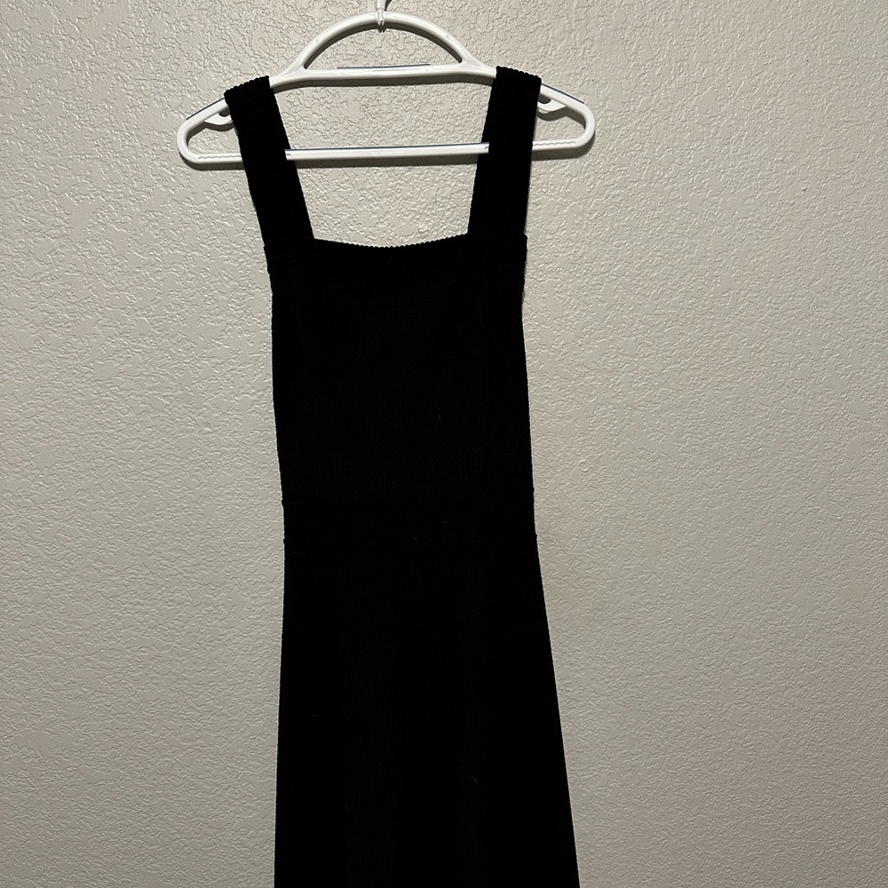 Comfy Black Overall Dress